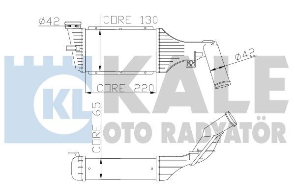 KALE OTO RADYATÖR Интеркулер 345200